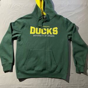 Stadium Athletics Green and Yellow Oregon ducks Hoodie